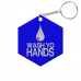 Wash Yo Hands Hexagon Keychain